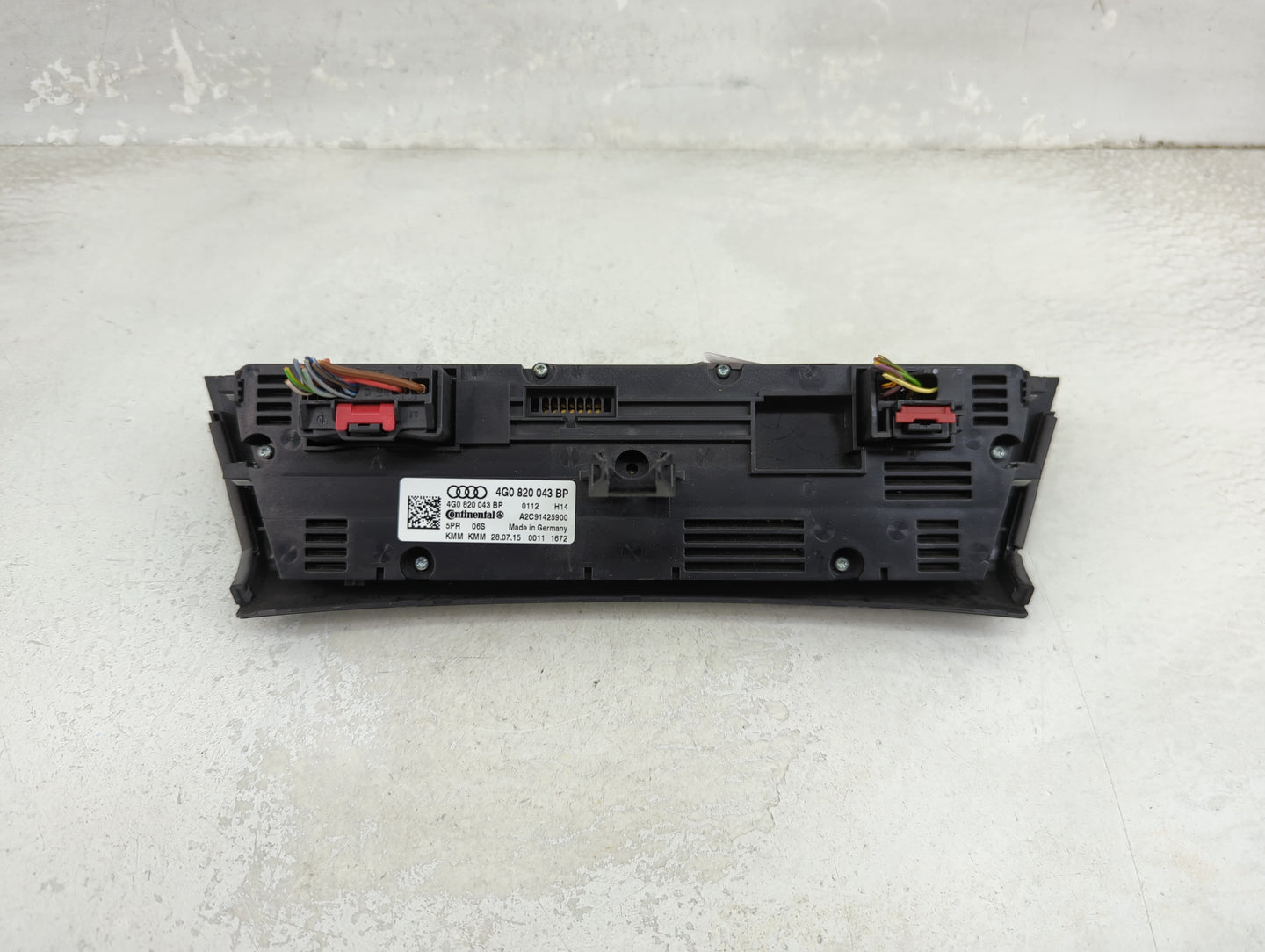 2014-2017 Audi A6 Climate Control Module Temperature AC/Heater Replacement P/N:4G0820043BP A2C91425900 Fits OEM Used Auto Pa