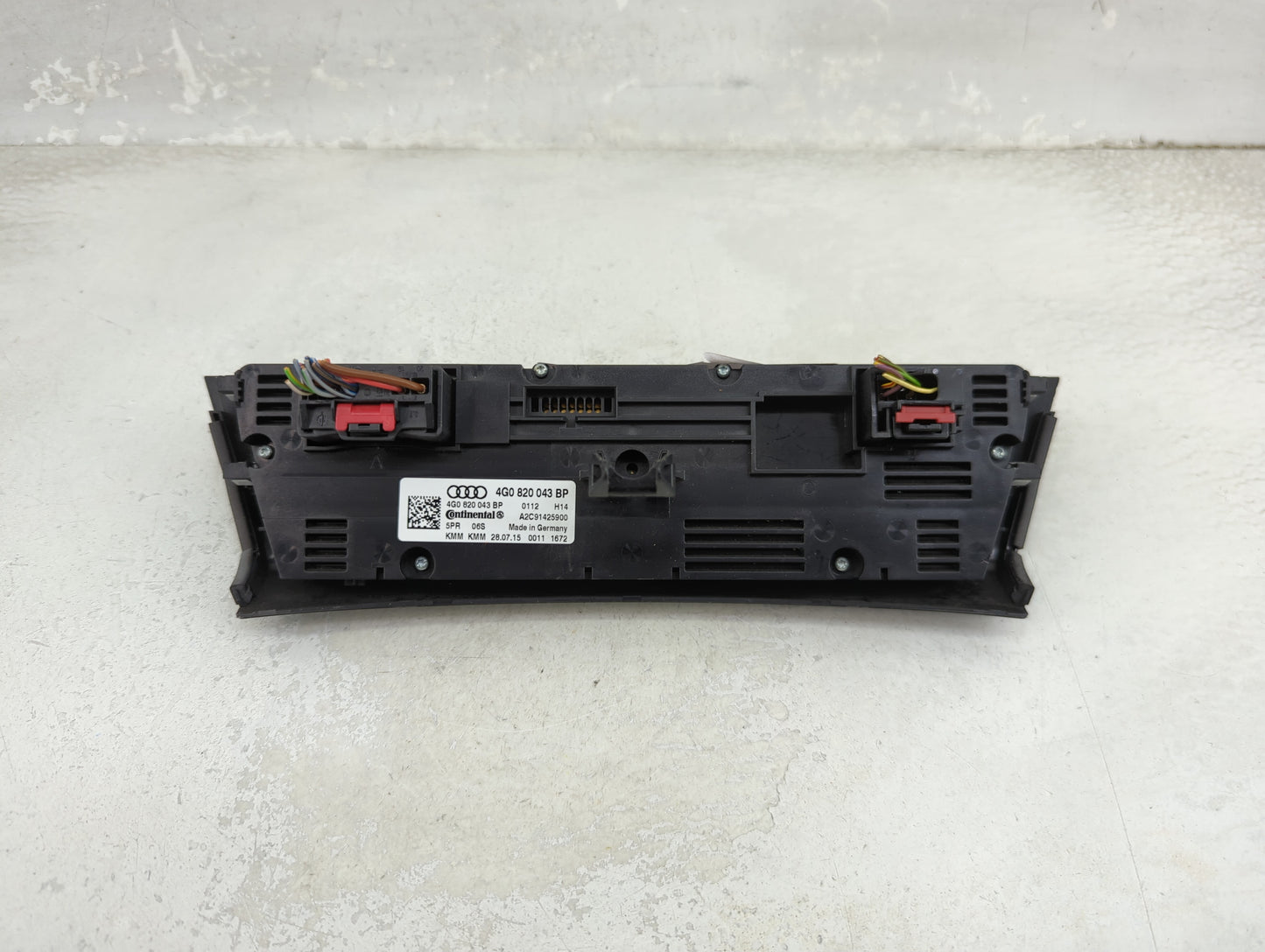 2014-2017 Audi A6 Climate Control Module Temperature AC/Heater Replacement P/N:4G0820043BP A2C91425900 Fits OEM Used Auto Pa