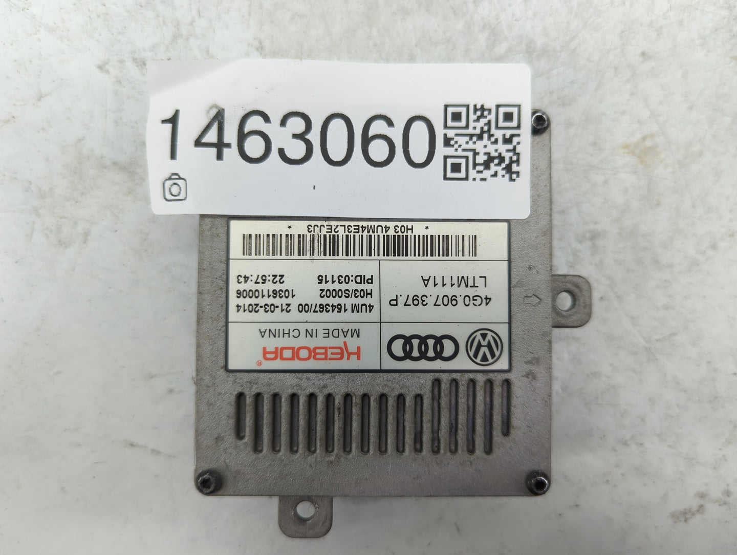 2016 Audi A6 Headlight Ballast Head Light 1463060 - Oemusedautoparts1.com