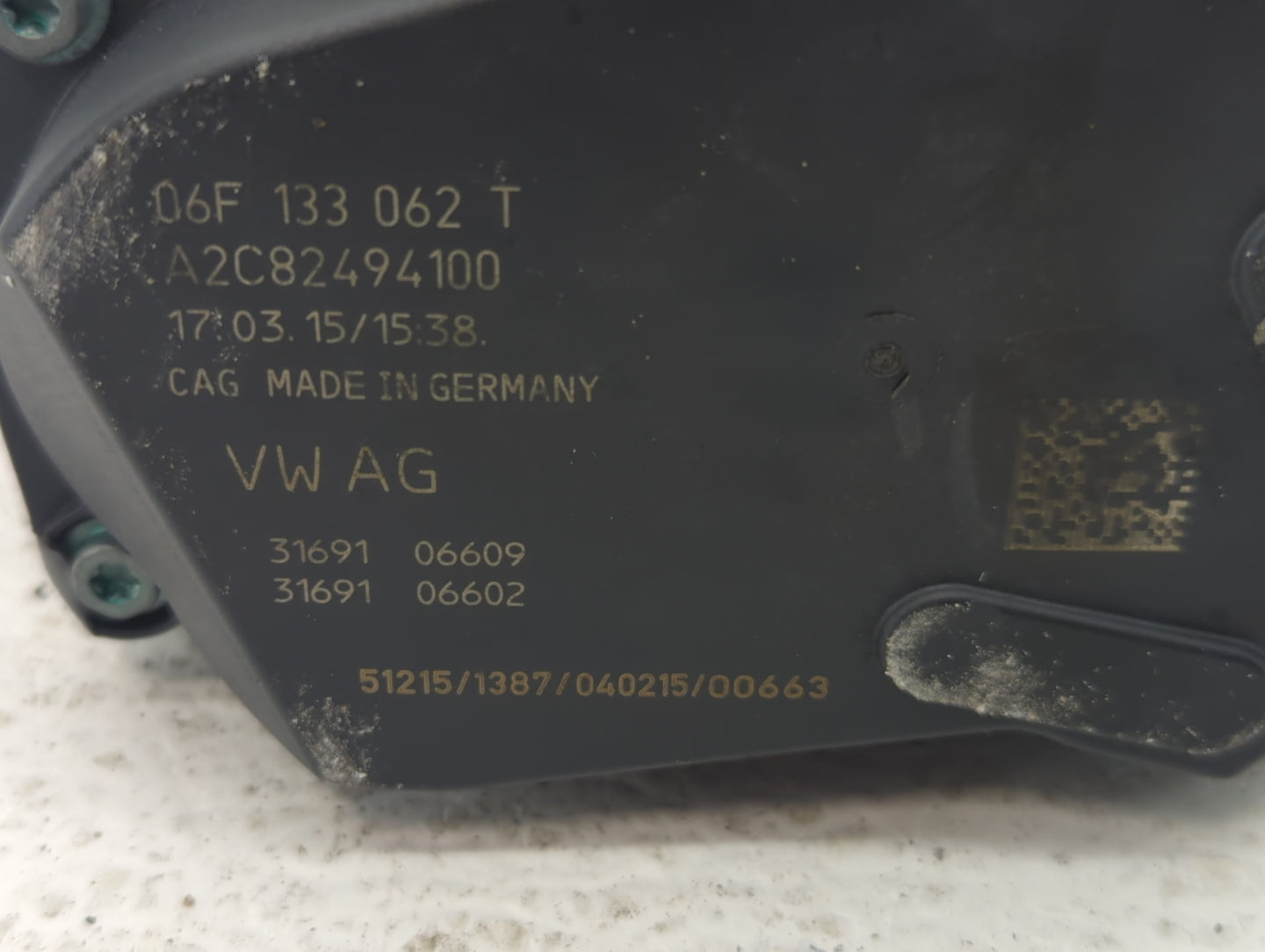 2012-2018 Audi A6 Throttle Body P/N:06F 133 062 T 06F 133 062 Q Fits OEM Used Auto Parts - Oemusedautoparts1.com
