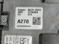 2016-2018 Audi A7 Radio AM FM Cd Player Receiver Replacement P/N:A278 2758369 Fits Fits 2016 2017 2018 OEM Used Auto Parts -