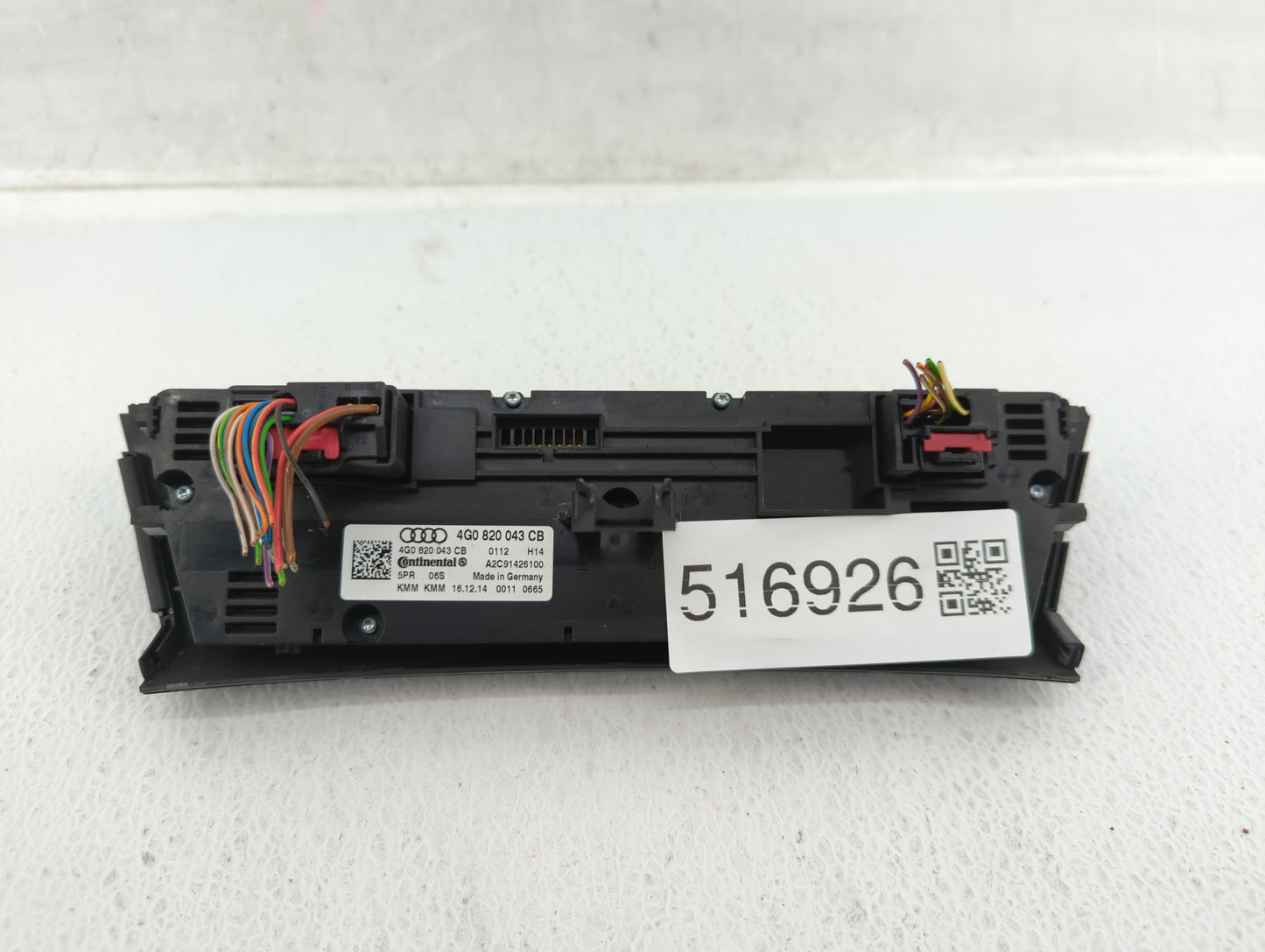 2016 Audi A7 Climate Control Module Temperature AC/Heater Replacement P/N:4G0 820 043 CB Fits Fits 2017 2018 OEM Used Auto P