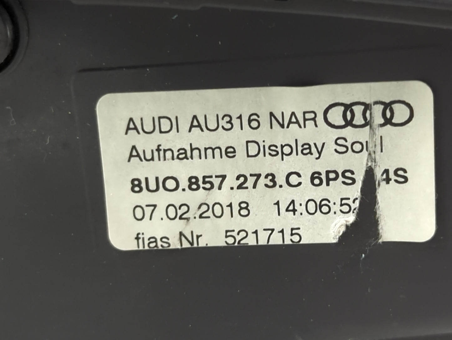 2015-2018 Audi Q3 Information Display Screen - Oemusedautoparts1.com