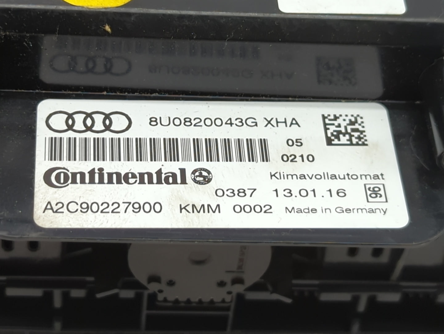 2015-2016 Audi Q3 Climate Control Module Temperature AC/Heater Replacement P/N:8U0820043G A2C90227900 Fits Fits 2015 2016 OE