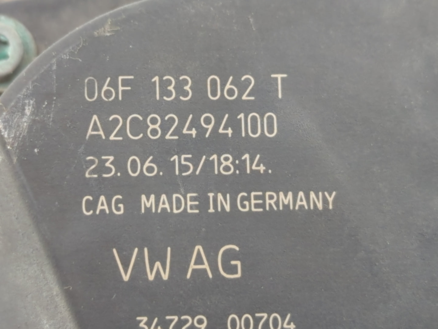 2015-2018 Audi Q3 Throttle Body P/N:06F 133 062 T Fits OEM Used Auto Parts - Oemusedautoparts1.com