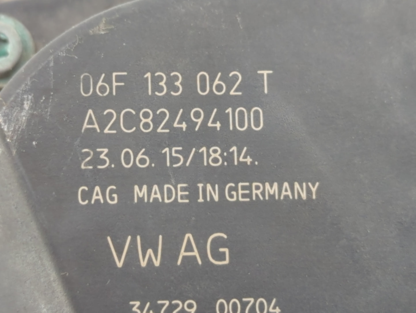 2015-2018 Audi Q3 Throttle Body P/N:06F 133 062 T Fits OEM Used Auto Parts - Oemusedautoparts1.com