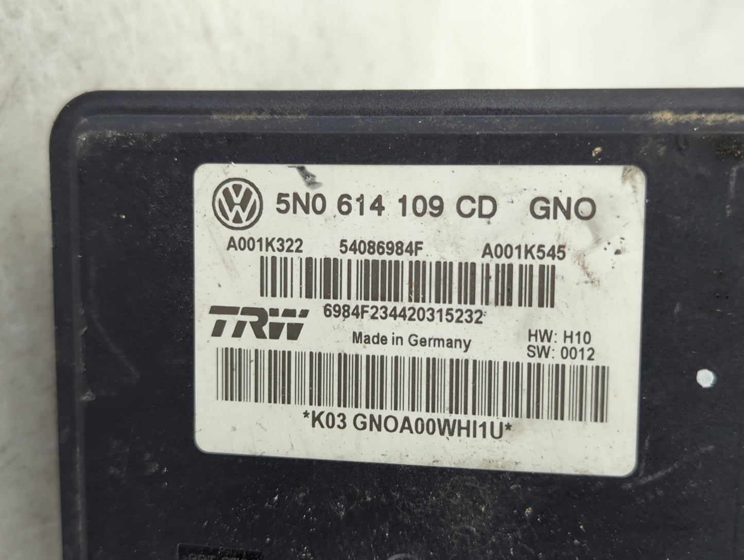 2016 Audi Q3 ABS Pump Control Module Replacement P/N:5N0 614 109 CD Fits OEM Used Auto Parts - Oemusedautoparts1.com