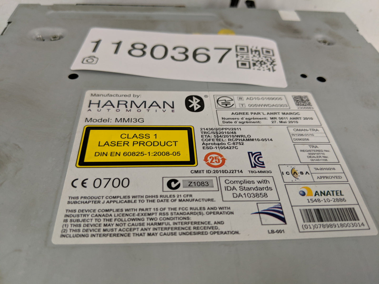 2009-2017 Audi Q5 Radio AM FM Cd Player Receiver Replacement Fits Fits 2009 2010 2011 2012 2013 2014 2015 2016 2017 OEM Used