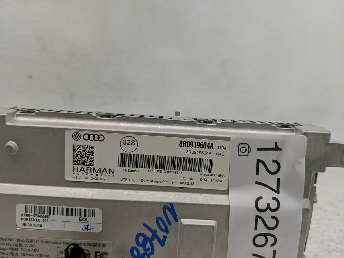 2016 Audi Q5 Information Radio Display Screen - Oemusedautoparts1.com