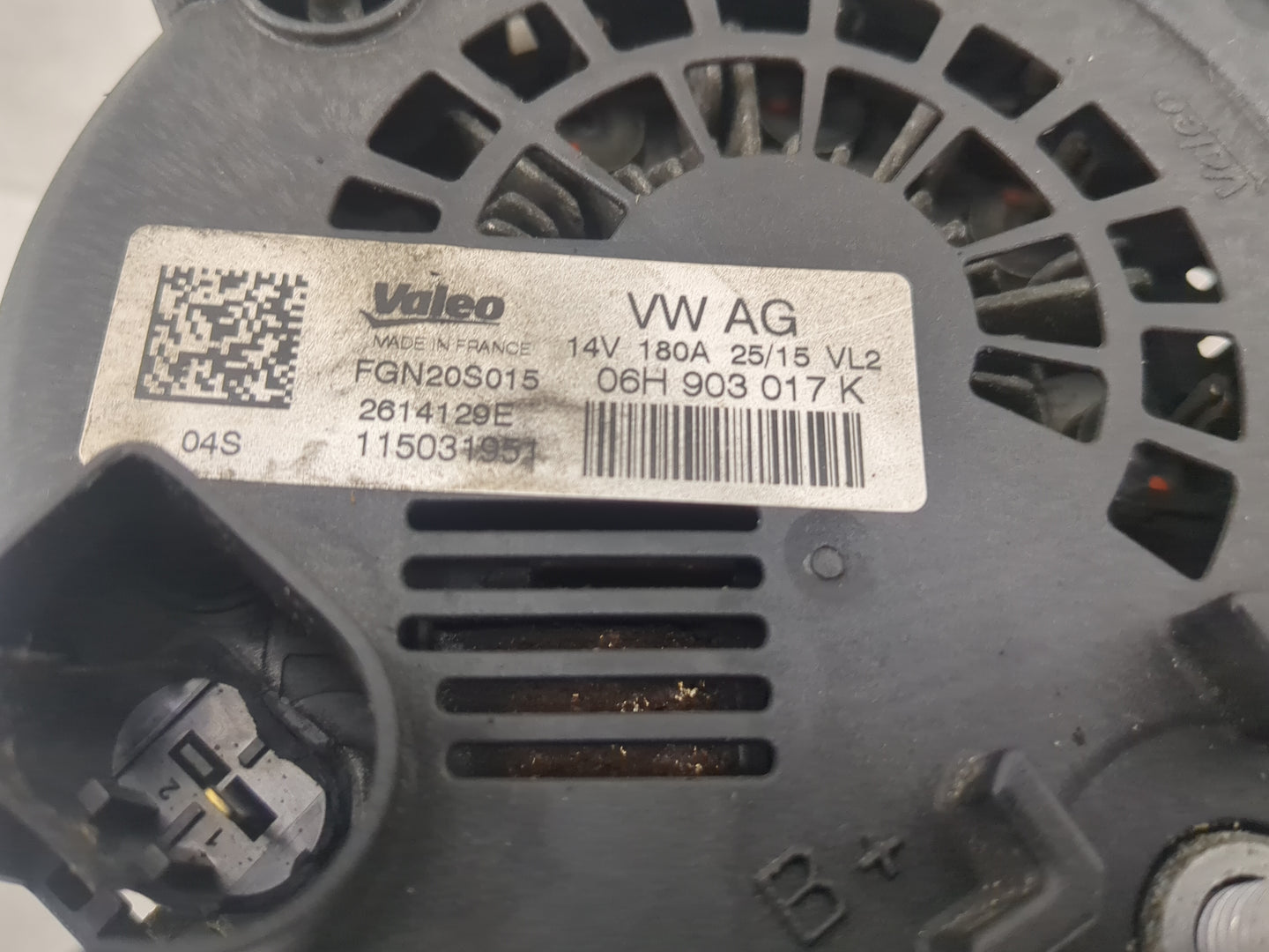 2013-2017 Audi Q5 Alternator Replacement Generator Charging Assembly Engine OEM P/N:2614129E 06H 903 017 K Fits OEM Used Aut
