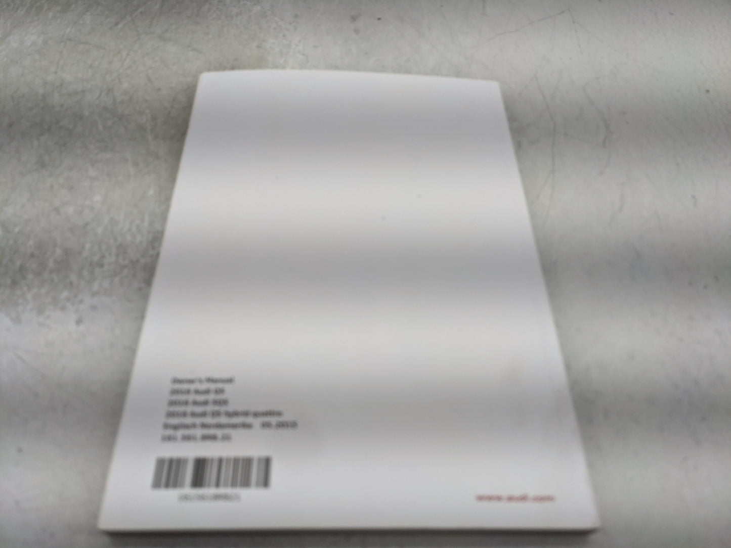 2016 Audi Q5 Owners Manual Book Guide P/N:1615618RB21 OEM Used Auto Parts - Oemusedautoparts1.com