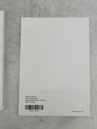 2016 Audi Q5 Owners Manual Book Guide P/N:8R0012721BA 8K0012721NA OEM Used Auto Parts - Oemusedautoparts1.com