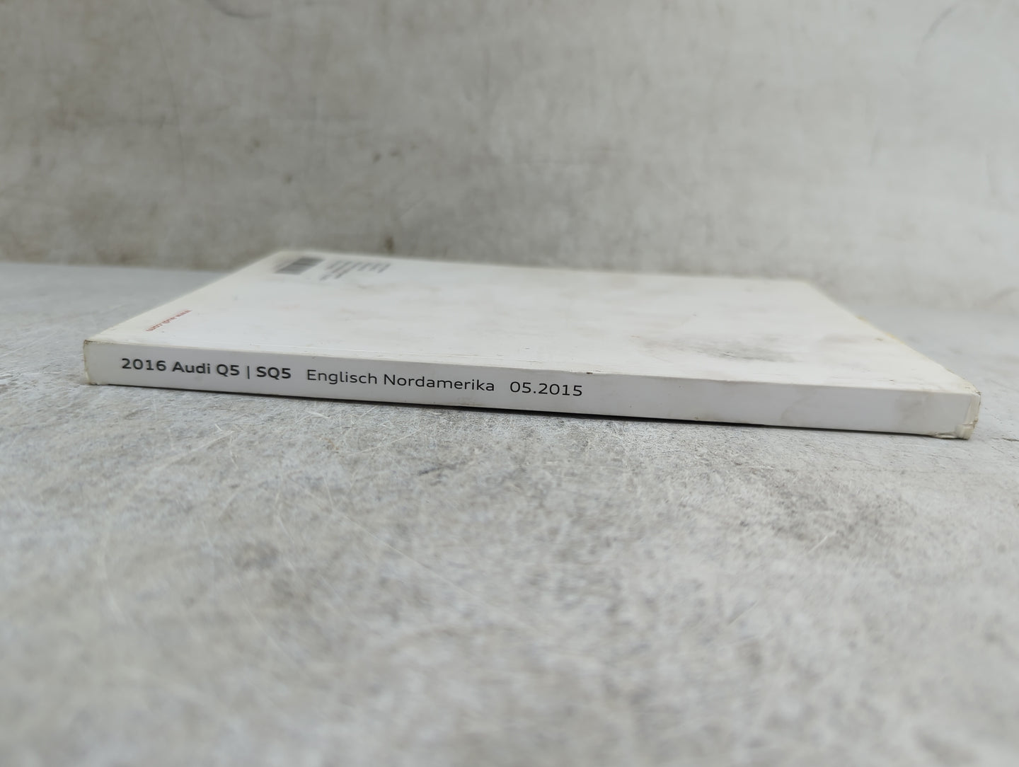 2016 Audi Q5 Owners Manual Book Guide P/N:161.561.8RB.21 1615618RB21 OEM Used Auto Parts - Oemusedautoparts1.com