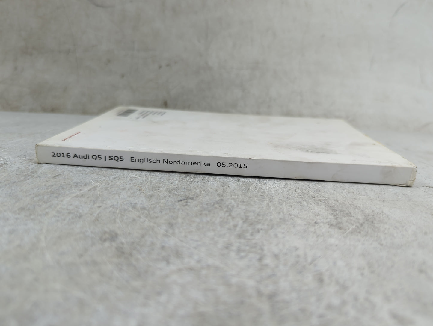 2016 Audi Q5 Owners Manual Book Guide P/N:161.561.8RB.21 1615618RB21 OEM Used Auto Parts - Oemusedautoparts1.com