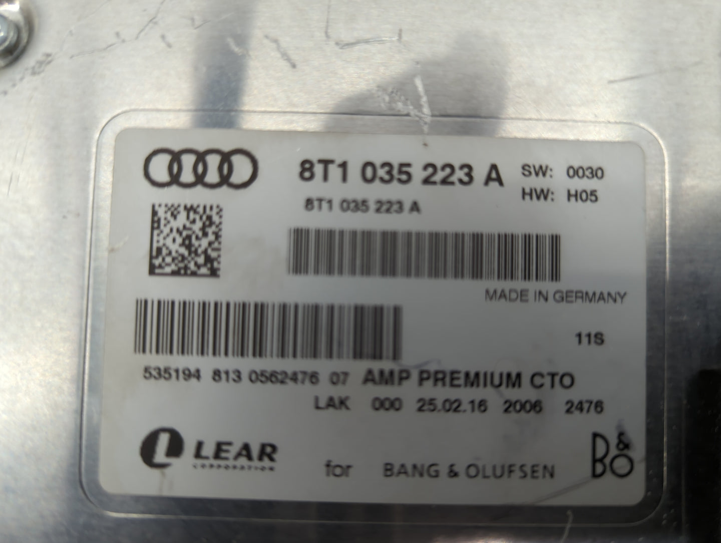2013-2017 Audi Q5 Radio Speaker Amplifier 8t1035223a - Oemusedautoparts1.com