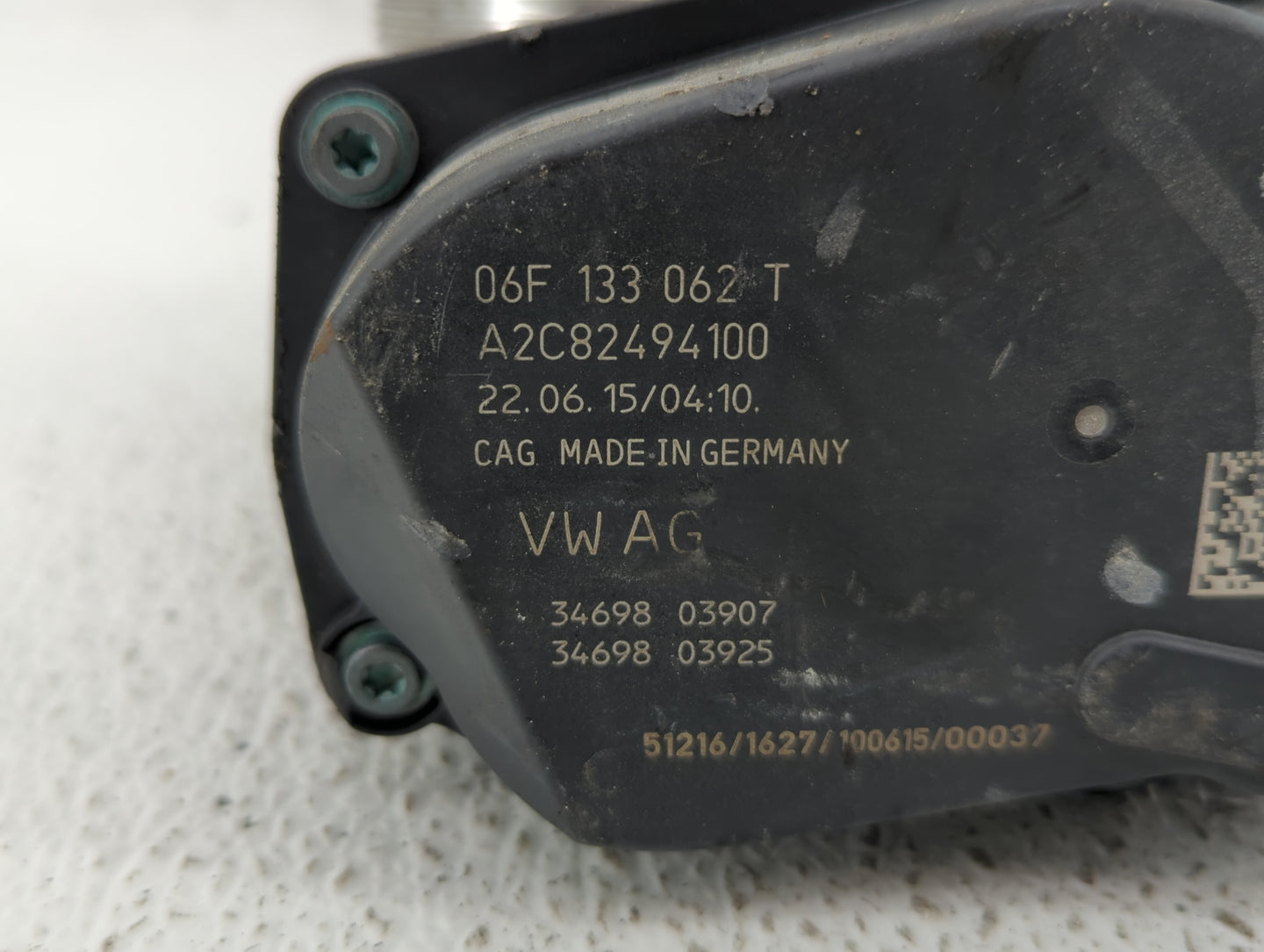 2010-2017 Audi Q5 Throttle Body P/N:06F 133 062 T 06F 133 062 Q Fits OEM Used Auto Parts - Oemusedautoparts1.com