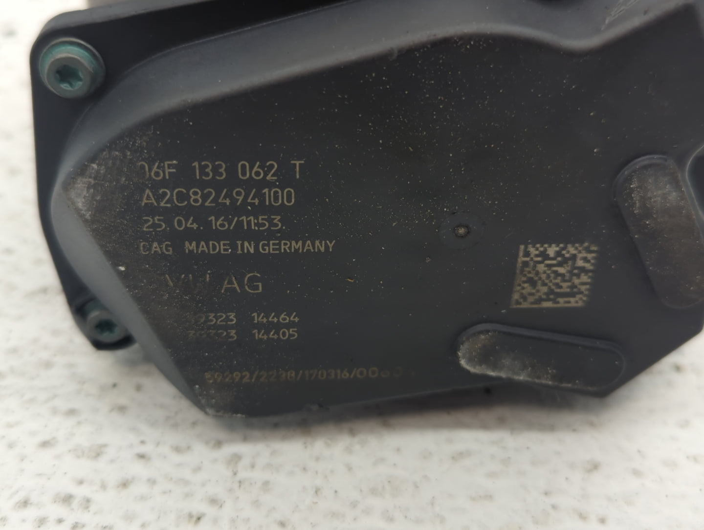 2010-2017 Audi Q5 Throttle Body P/N:06F 133 062 T 06F 133 062 Q Fits OEM Used Auto Parts - Oemusedautoparts1.com