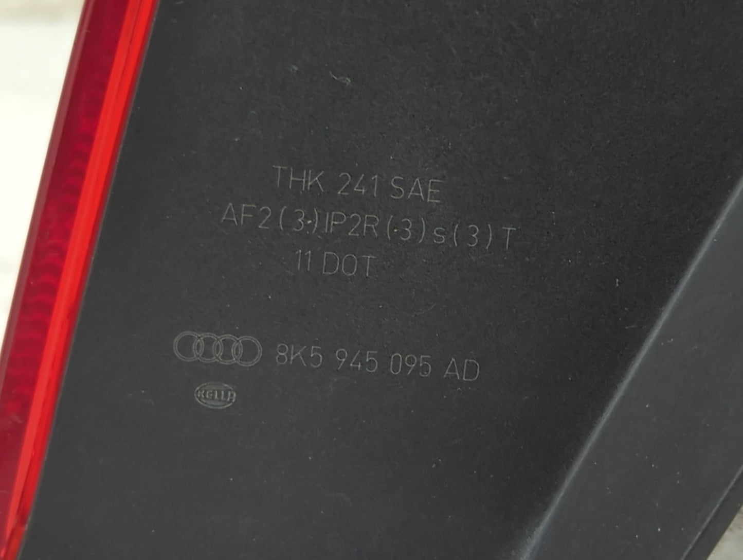 2013-2016 Audi S4 Tail Light Assembly Driver Left OEM P/N:8K5945095 Fits Fits 2013 2014 2015 2016 OEM Used Auto Parts - Oemu