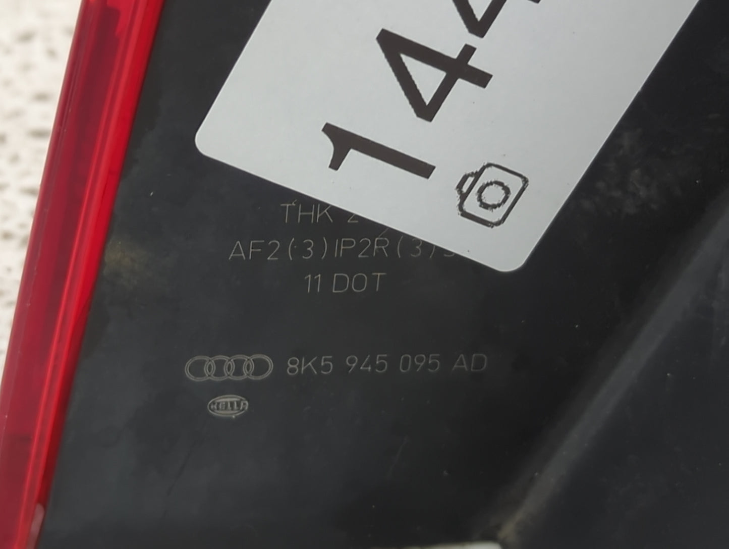 2013-2016 Audi S4 Tail Light Assembly Driver Left OEM P/N:8K5945095 Fits Fits 2013 2014 2015 2016 OEM Used Auto Parts - Oemu