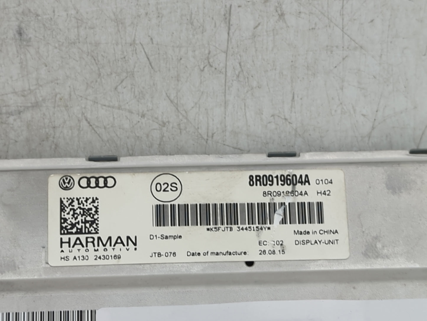 2013-2016 Audi S4 Information Display Screen - Oemusedautoparts1.com