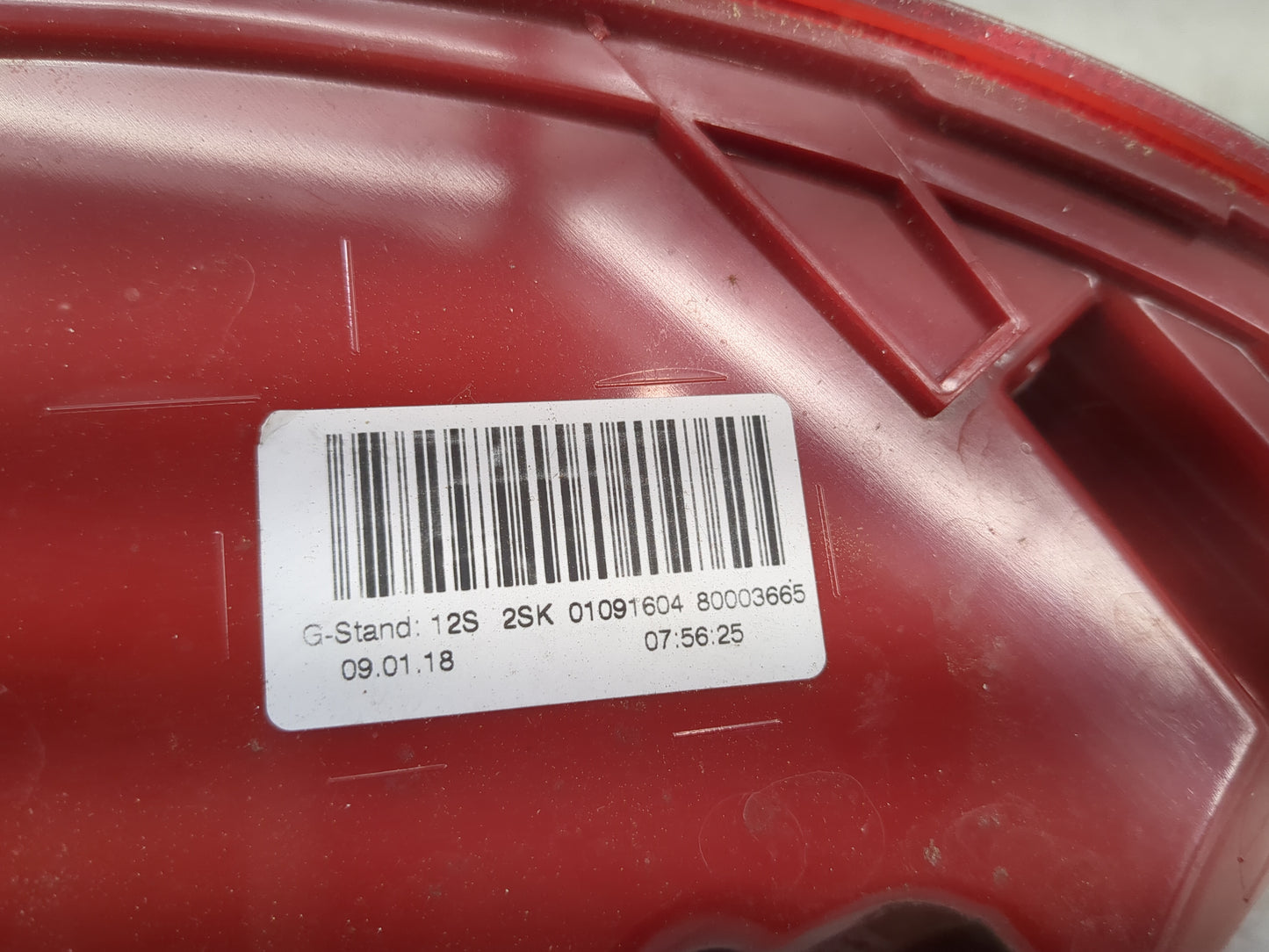 2013-2016 Audi S4 Tail Light Assembly Passenger Right OEM P/N:80003665 01091604 Fits Fits 2013 2014 2015 2016 OEM Used Auto 