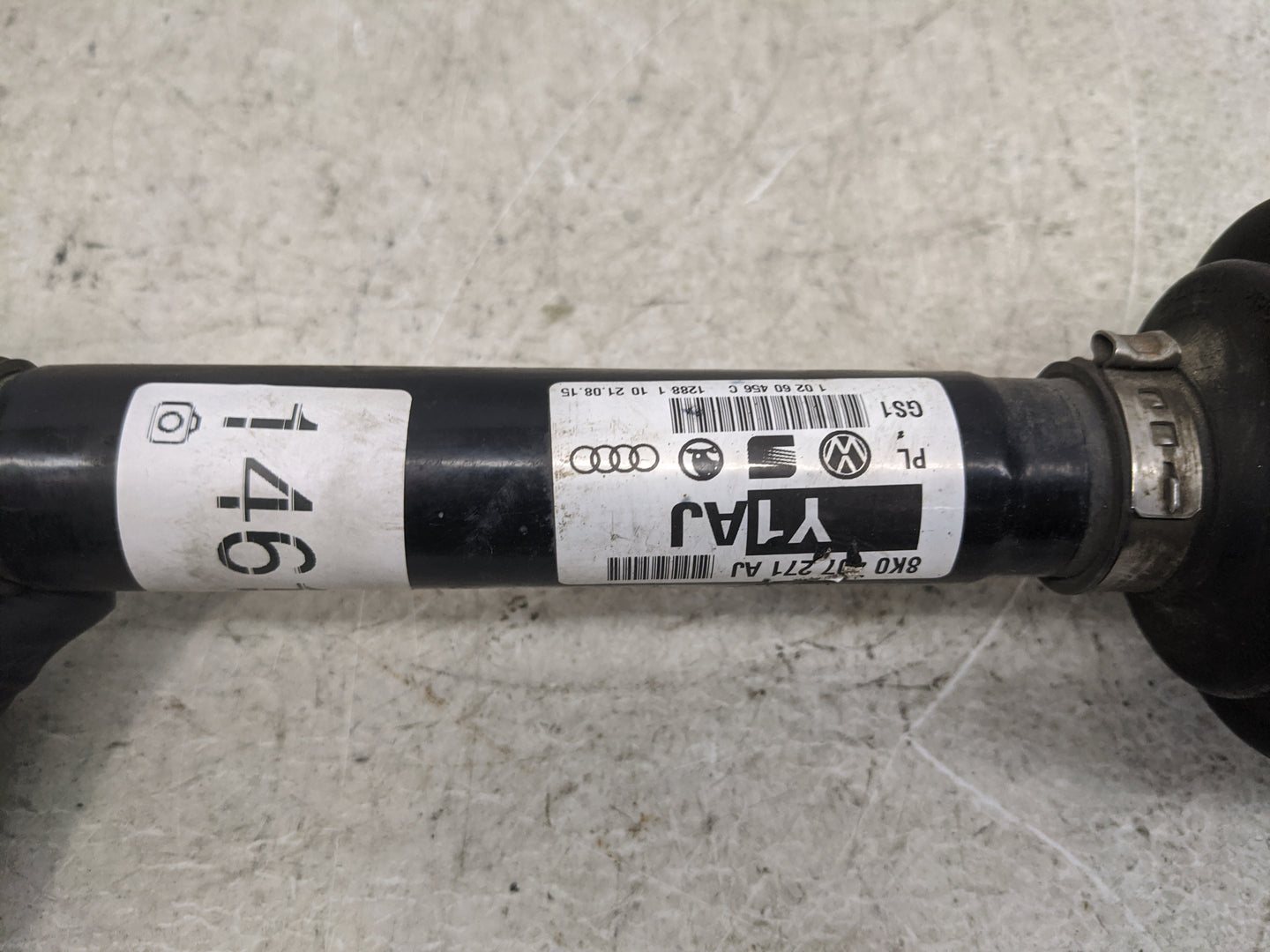 2010-2016 Audi S4 Axle Shaft Front Driver Cv C/v - Oemusedautoparts1.com