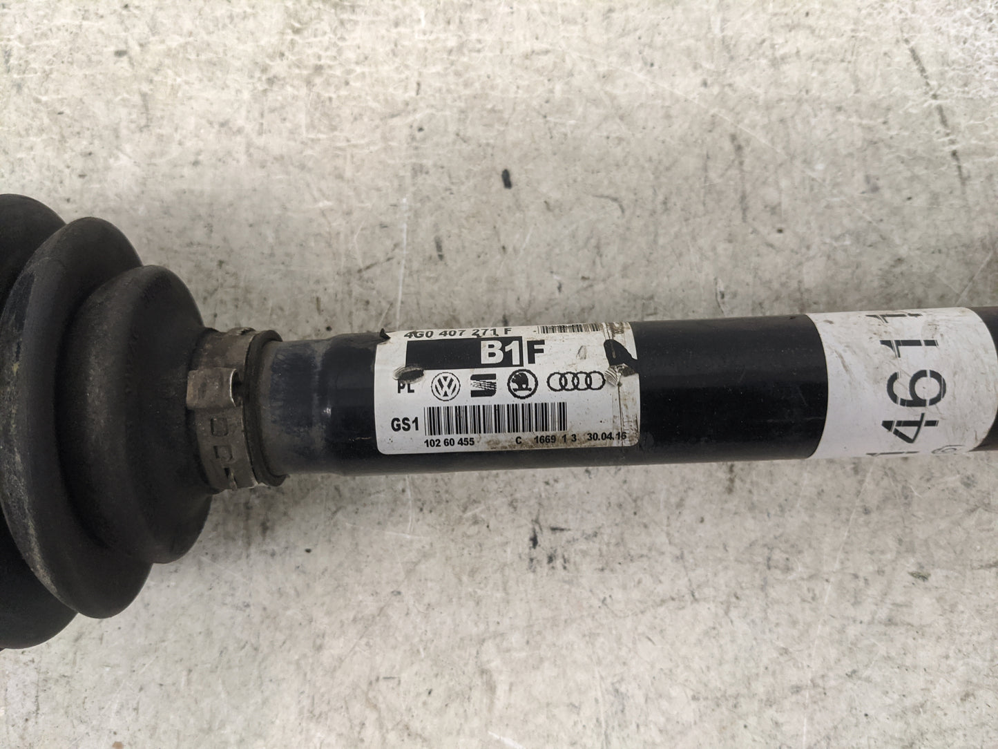 2013-2017 Audi S6 Axle Shaft Front Driver Cv C/v - Oemusedautoparts1.com