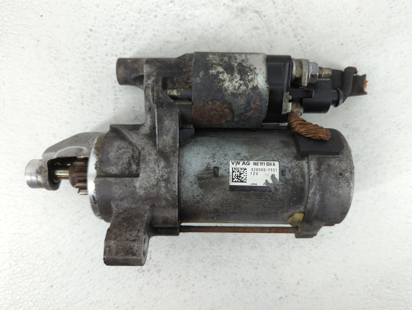 2016-2017 Audi S6 Car Starter Motor Solenoid OEM P/N:06E 911 024 A 428000-7924 Fits Fits 2016 2017 OEM Used Auto Parts - Oem