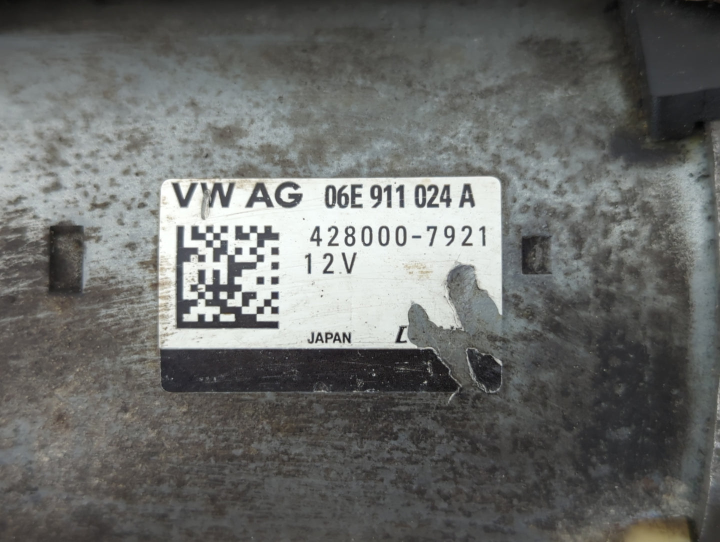 2016-2017 Audi S6 Car Starter Motor Solenoid OEM P/N:06E 911 024 A 428000-7924 Fits Fits 2016 2017 OEM Used Auto Parts - Oem