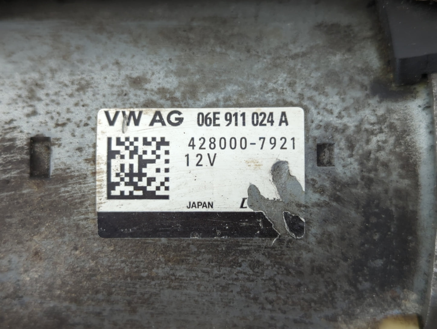 2016-2017 Audi S6 Car Starter Motor Solenoid OEM P/N:06E 911 024 A 428000-7924 Fits Fits 2016 2017 OEM Used Auto Parts - Oem