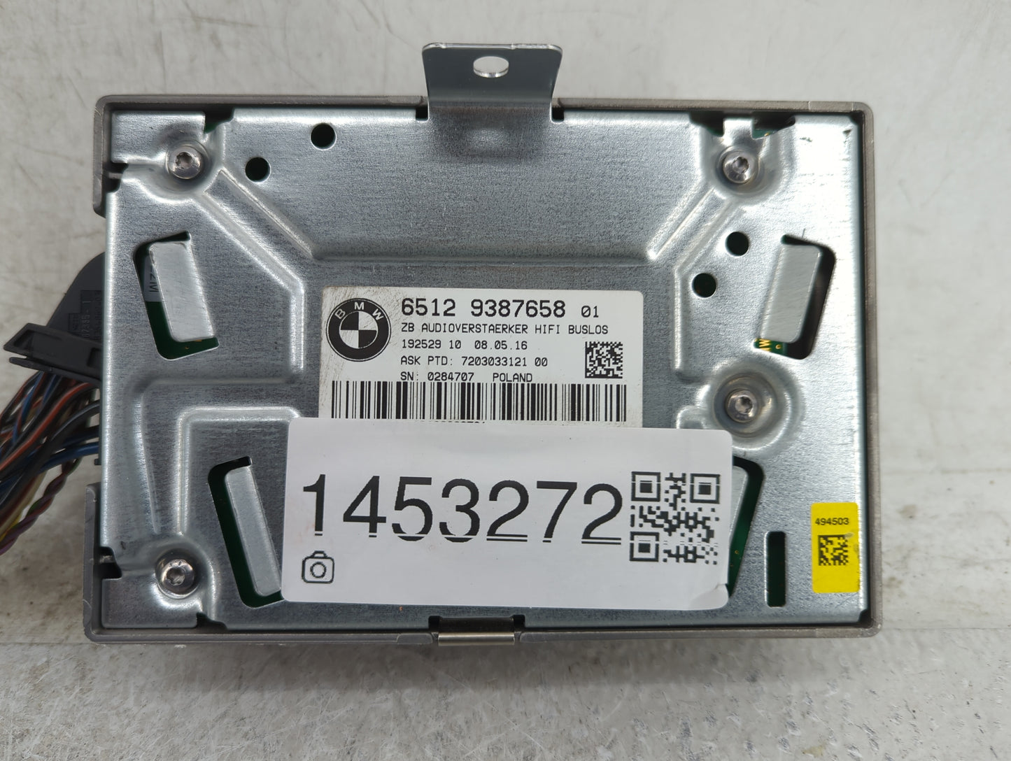 Bmw 320 Radio Speaker Amplifier 65129387658|7203033121 - Oemusedautoparts1.com