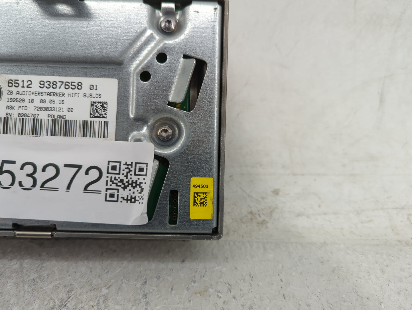 Bmw 320 Radio Speaker Amplifier 65129387658|7203033121 - Oemusedautoparts1.com