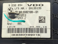 2013-2018 Bmw 320 Instrument Cluster Speedometer Gauges P/N:9232894 9382199-01 Miles:106K Fits OEM Used Auto Parts - Oemused