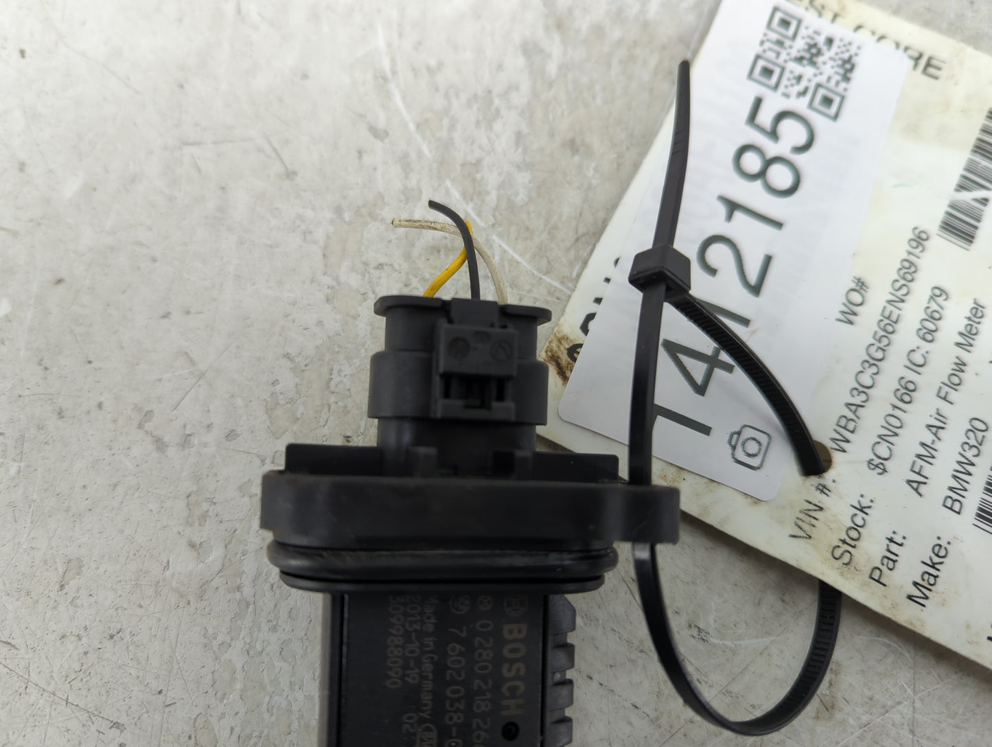 2012-2018 Bmw 320i Mass Air Flow Meter Maf - Oemusedautoparts1.com