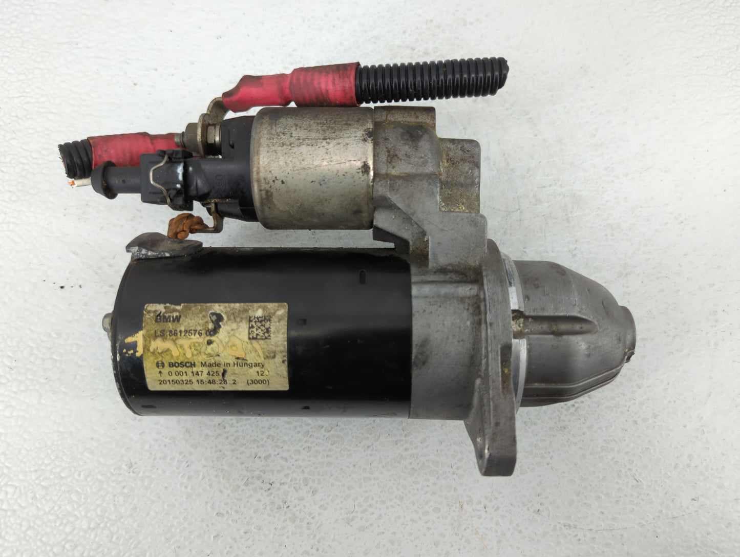 2014-2018 Bmw 320i Car Starter Motor Solenoid OEM P/N:8612576 0 Fits Fits 2012 2013 2014 2015 2016 2017 2018 OEM Used Auto P