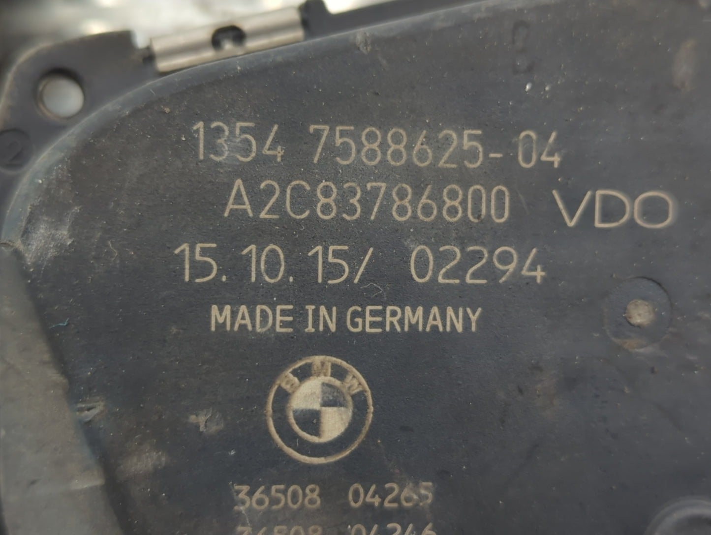 2012-2018 Bmw 320i Throttle Body P/N:1354 7588625-04 Fits Fits 2012 2013 2014 2015 2016 2017 2018 OEM Used Auto Parts - Oemu