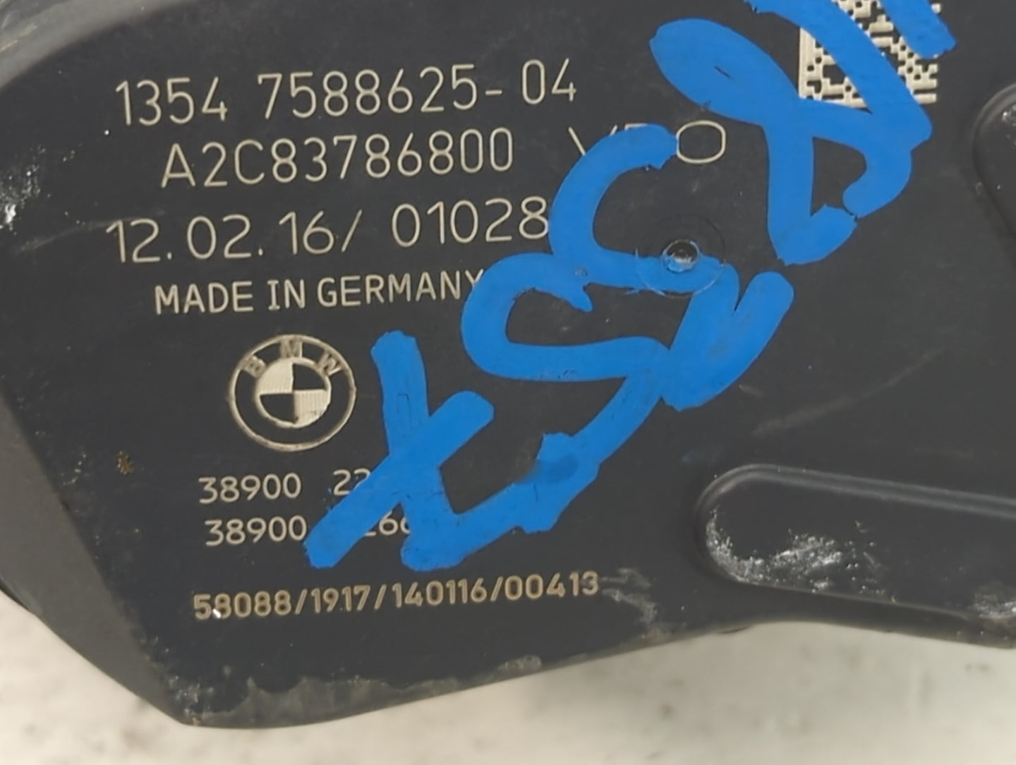 2012-2018 Bmw 320i Throttle Body P/N:1354 7588625-04 Fits Fits 2012 2013 2014 2015 2016 2017 2018 OEM Used Auto Parts - Oemu