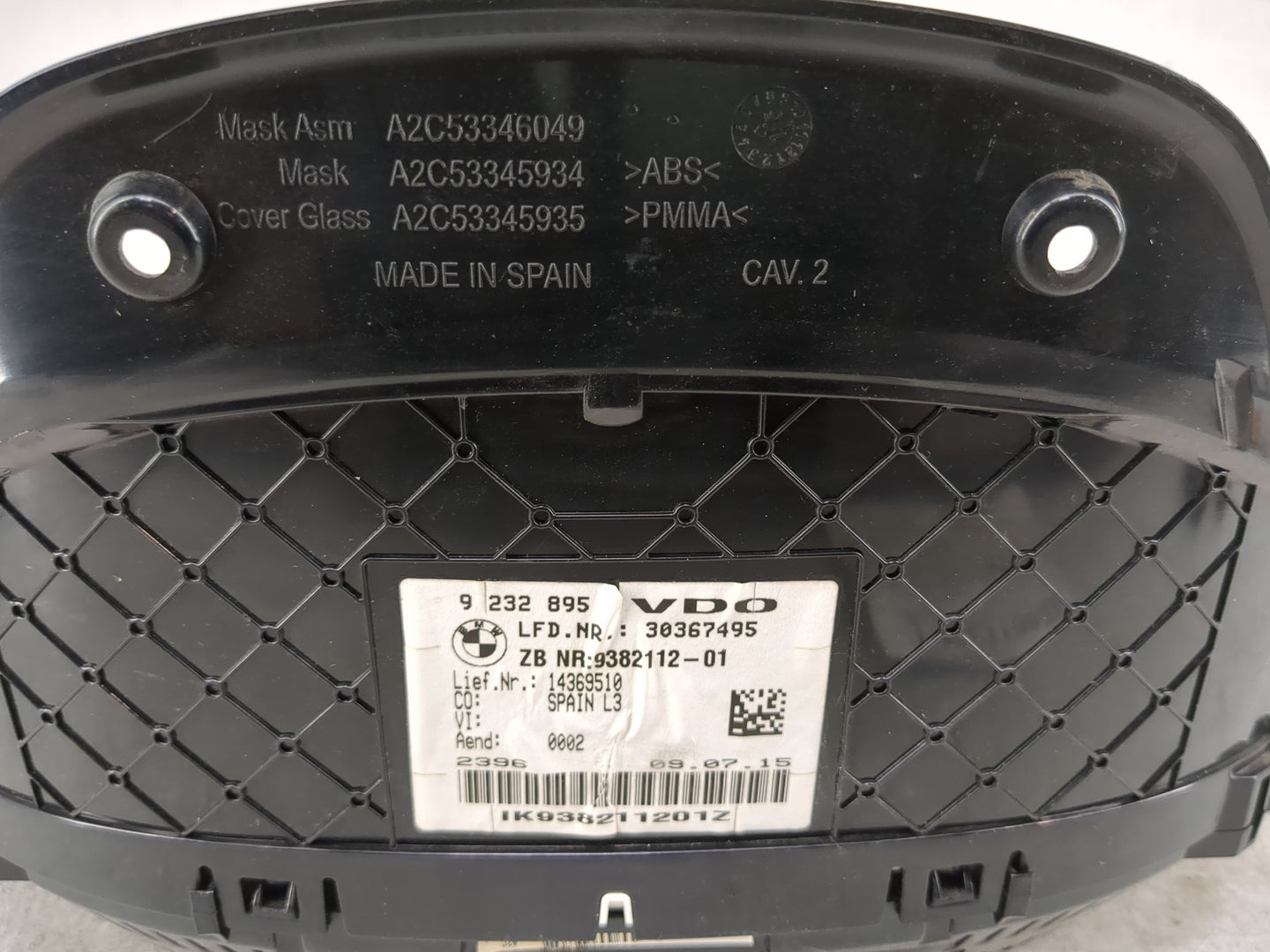 2012-2016 Bmw 328i Instrument Cluster Speedometer Gauges P/N:9232895 9382112-01 Miles:2K Fits OEM Used Auto Parts - Oemuseda