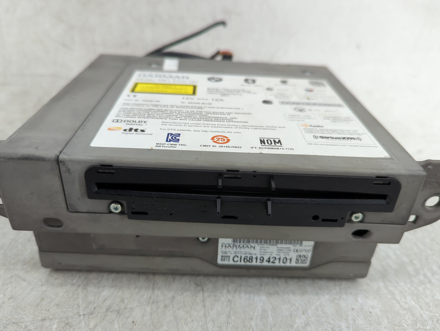 2016 Bmw 328i Gt Radio AM FM Cd Player Receiver Replacement P/N:NBT EVO HU T8GB140, 6434A-B140 Fits Fits 2014 2015 2017 2019