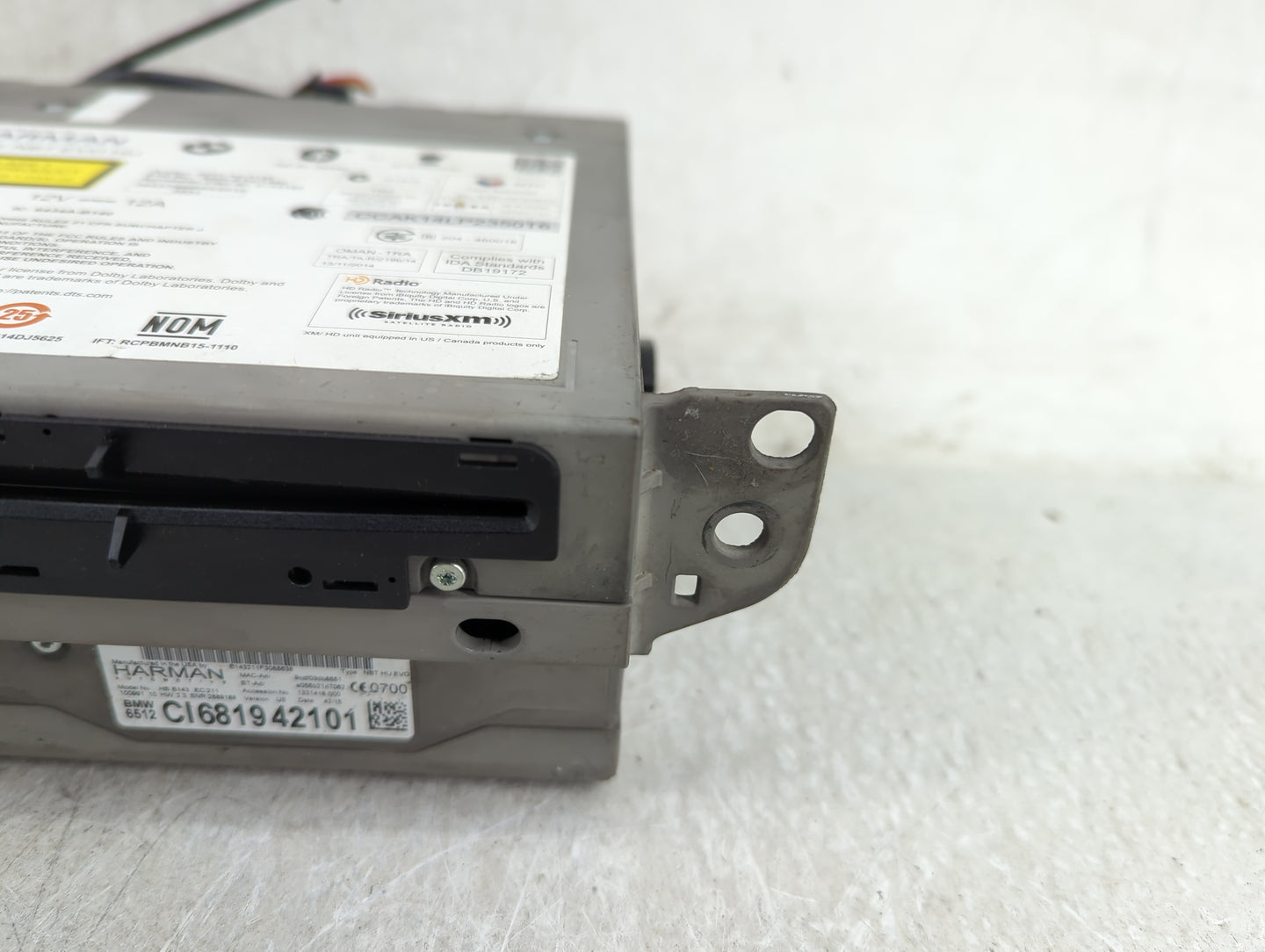 2016 Bmw 328i Gt Radio AM FM Cd Player Receiver Replacement P/N:NBT EVO HU T8GB140, 6434A-B140 Fits Fits 2014 2015 2017 2019