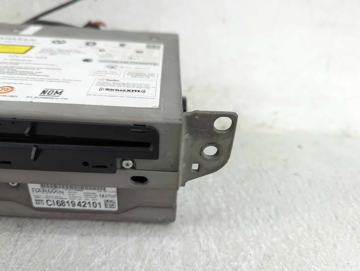 2016 Bmw 328i Gt Radio AM FM Cd Player Receiver Replacement P/N:NBT EVO HU T8GB140, 6434A-B140 Fits Fits 2014 2015 2017 2019