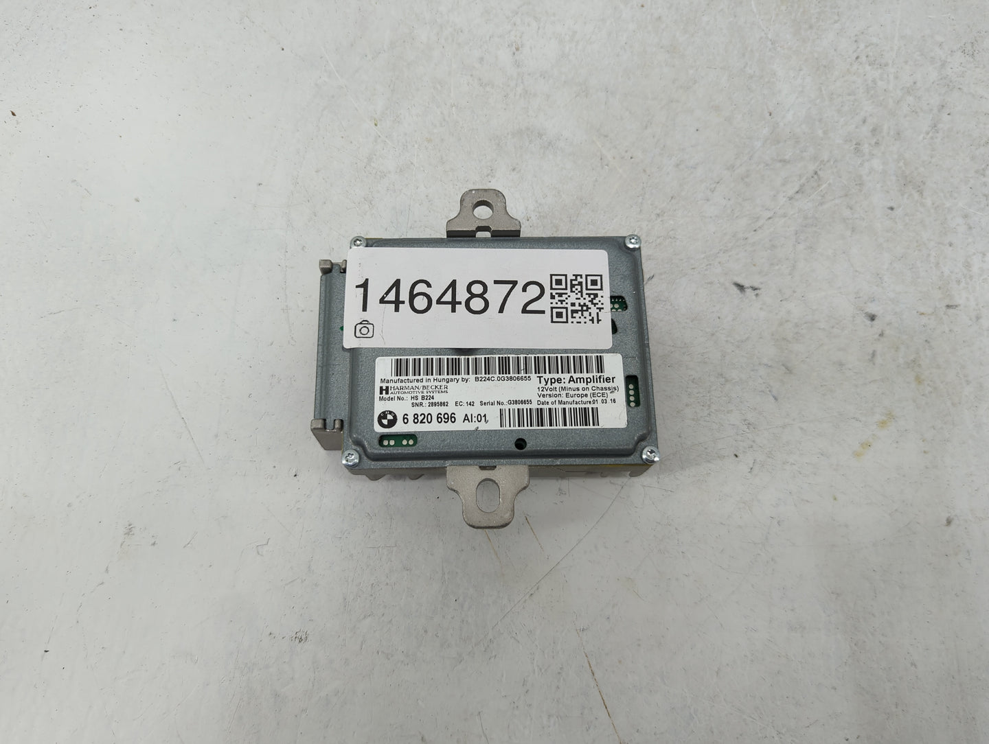 2016 Bmw 328xi Radio Speaker Amplifier - Oemusedautoparts1.com