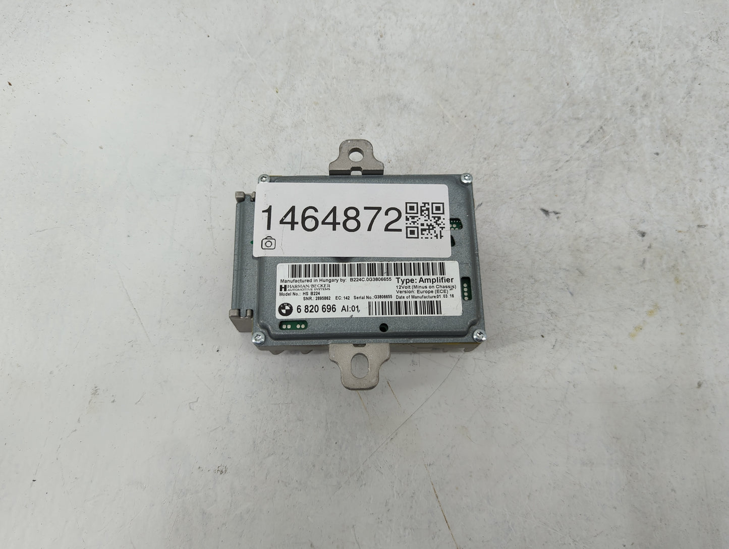 2016 Bmw 328xi Radio Speaker Amplifier - Oemusedautoparts1.com