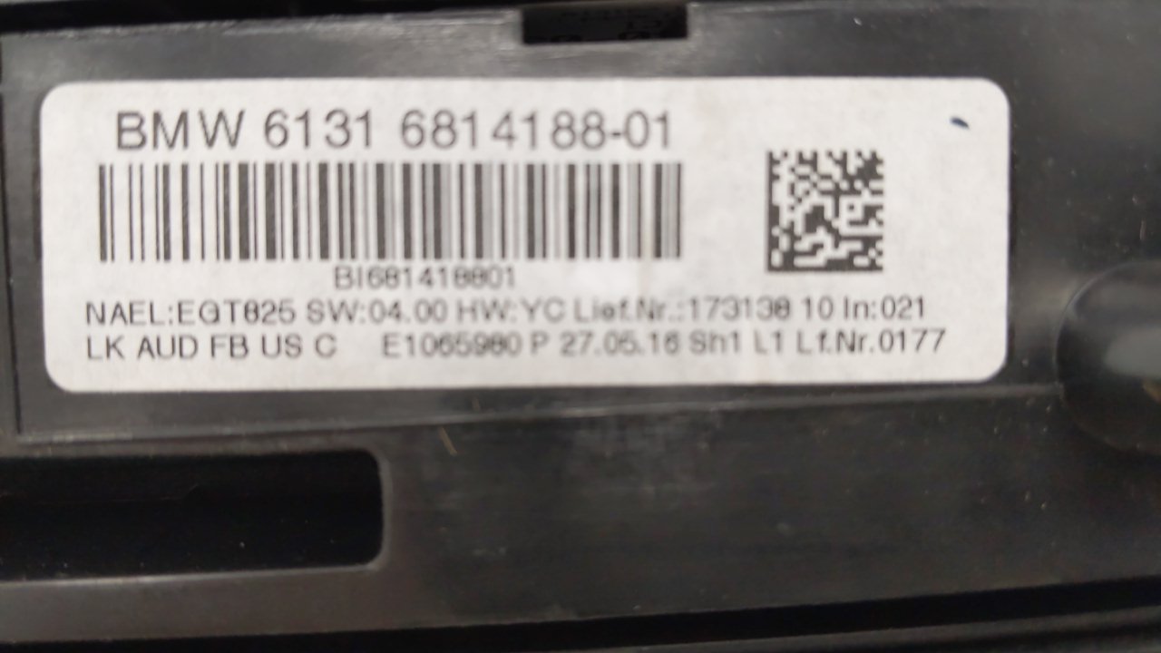 2016 Bmw 328i Climate Control Module Temperature AC/Heater Replacement P/N:61316814188-01 Fits Fits 2015 2017 2018 2019 2020