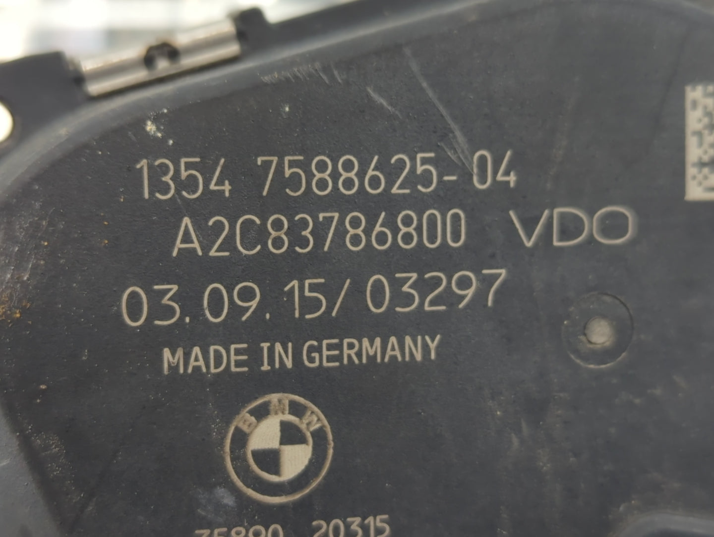 2012-2016 Bmw 328i Throttle Body P/N:1354 7588625-04 Fits Fits 2012 2013 2014 2015 2016 2017 2018 OEM Used Auto Parts - Oemu
