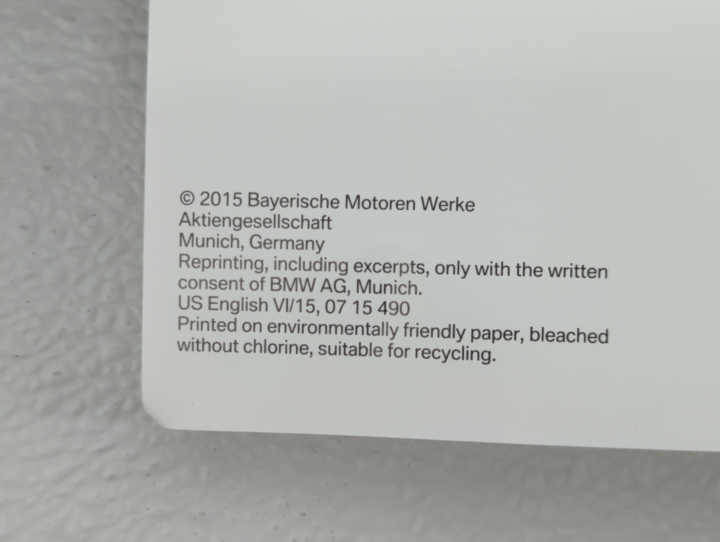 2016 Bmw 330i Owners Manual Book Guide OEM Used Auto Parts - Oemusedautoparts1.com