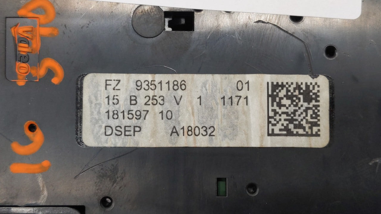 2016 Bmw 340i Overhead Roof Console Black - Oemusedautoparts1.com