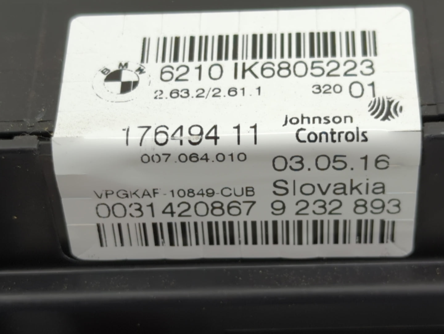 2014-2016 Bmw 428i Instrument Cluster Speedometer Gauges P/N:6210IK6805223 17649411 Miles:78K Fits OEM Used Auto Parts - Oem