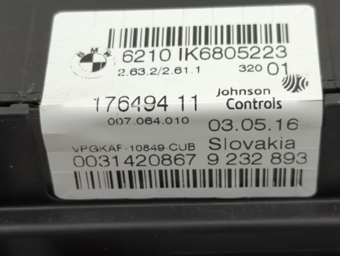 2014-2016 Bmw 428i Instrument Cluster Speedometer Gauges P/N:6210IK6805223 17649411 Miles:78K Fits OEM Used Auto Parts - Oem