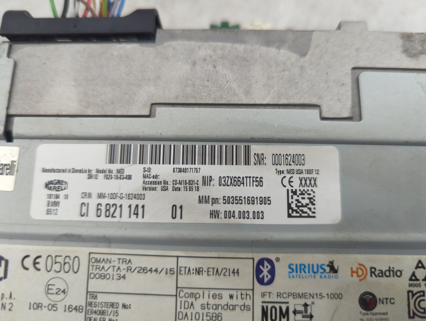 2014-2016 Bmw 428i Radio AM FM Cd Player Receiver Replacement P/N:6821141 503551691905 Fits OEM Used Auto Parts - Oemusedaut